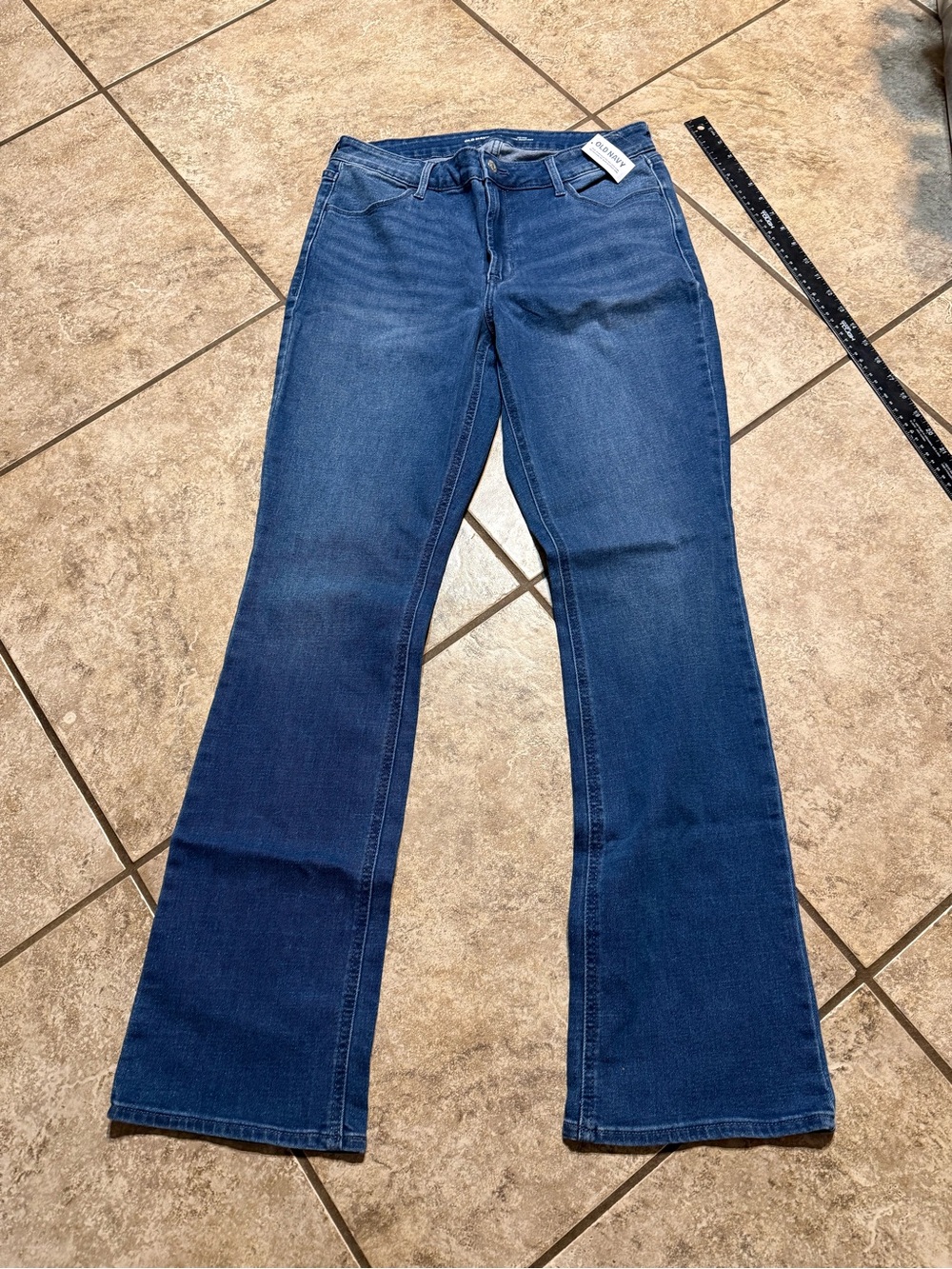 Old Navy Women's Blue Flare Jeans